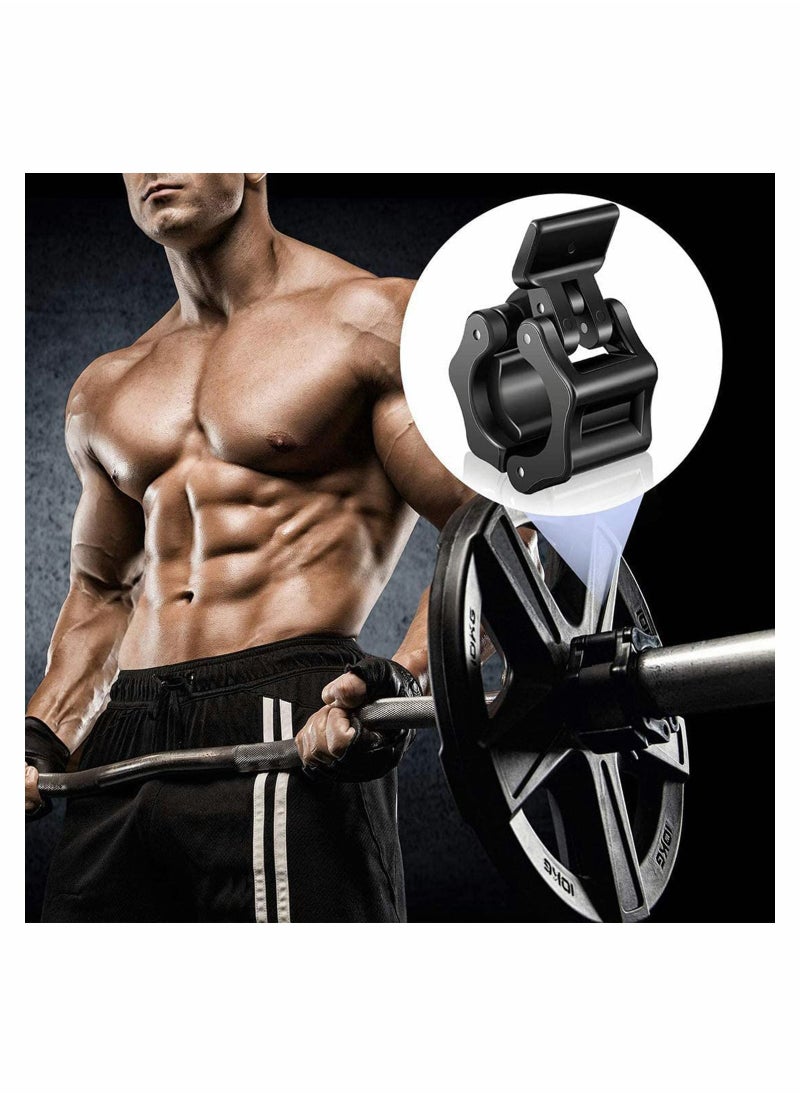 Generic 6 Pcs Barbell Clamps Set, Quick Release Dumbbell Lock Clips with 2 Exercise Spring Clips, Weight for Weightlifting, Workout, Strength Training  - Image 3