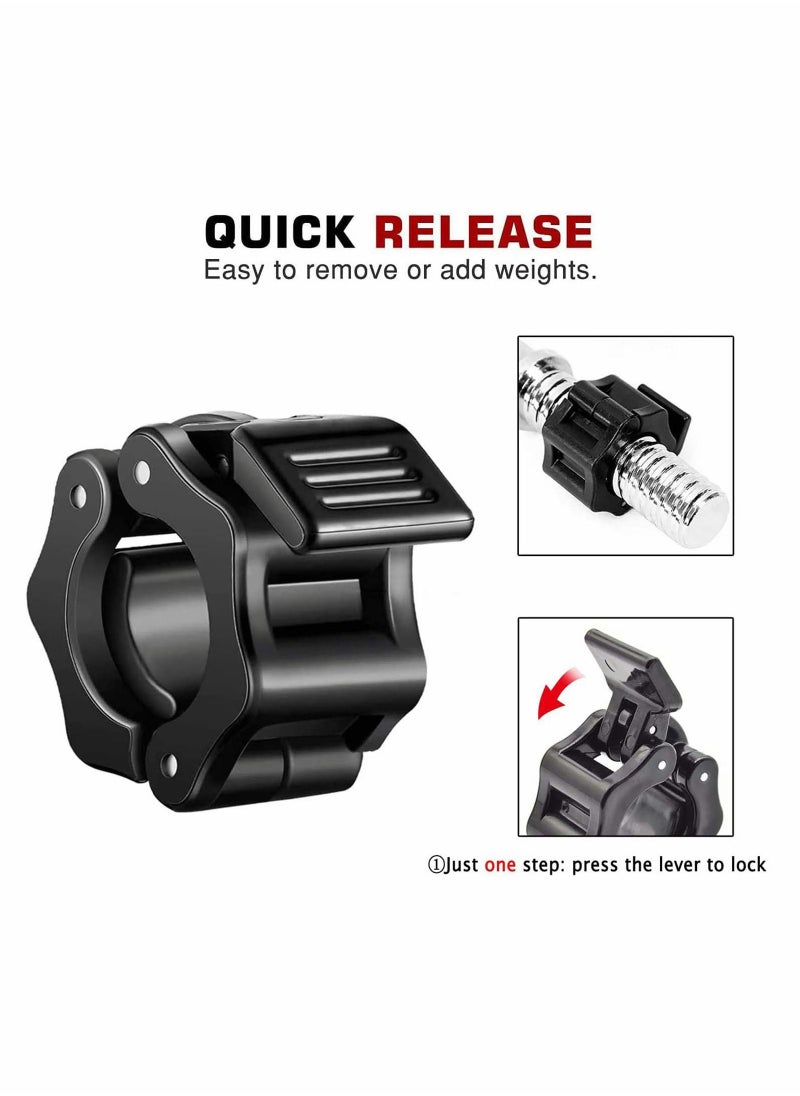 Generic 6 Pcs Barbell Clamps Set, Quick Release Dumbbell Lock Clips with 2 Exercise Spring Clips, Weight for Weightlifting, Workout, Strength Training  - Image 5