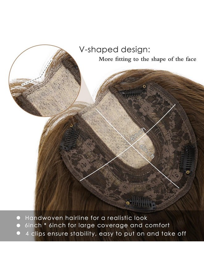 Hair Toppers For Women With Thinning Hair 20Inch Wavy Brown Hair Toppers Hairpieces For Women Synthetic Clip In Hair Topper With Bangs Women'S Wiglets(Chocolate Brown With Blonde Highlights) - pzsku/Z528F0B3D2A5154FA3ECCZ/45/_/1733730112/0ca5d4d1-614e-4efc-bfd2-978198ac9932