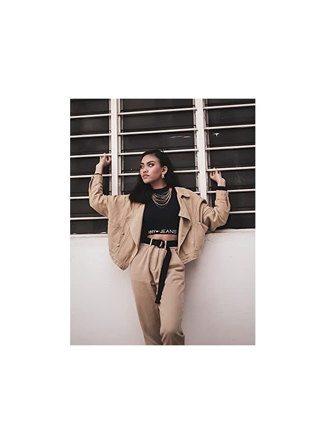 بروماس 3 قطع حزام قماش للرجال مع مشبك معدني مزدوج على شكل حرف D أحزمة كاجوال بنمط عسكري أحزمة خصر قماشية إغلاق أحزمة قماش للرجال والنساء (أخضر جيشي، أسود، أزرق داكن) - Image 5