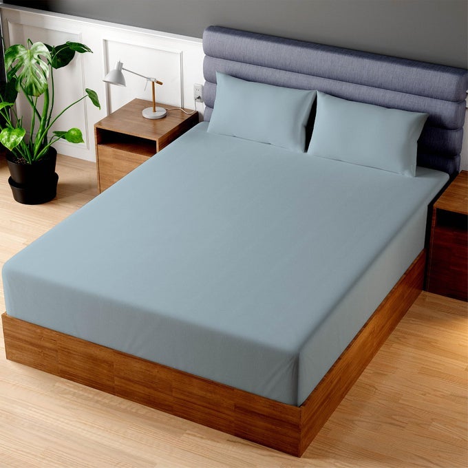 FITTED SHEET 100 COTTON TWIN XL SIZE MATTRESS COVER SOFT SMOOTH AND COMFORTABLE 200 THREAD COUNT BED SHEET STRETCHES TO 12 INCHES FOR SNUG FIT