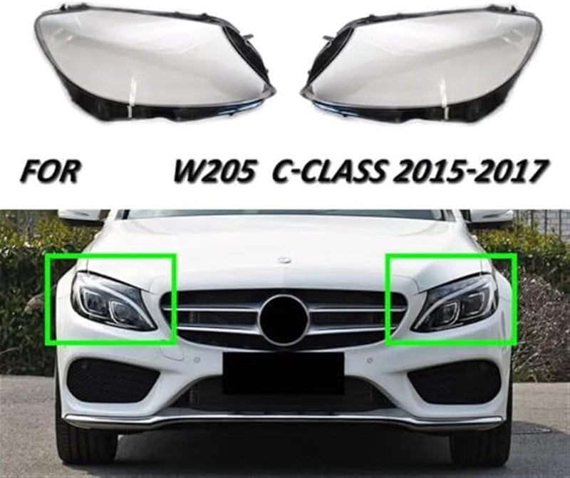 Wivplex Headlight Lens Cover for Mercedes Benz W205 - Image 2