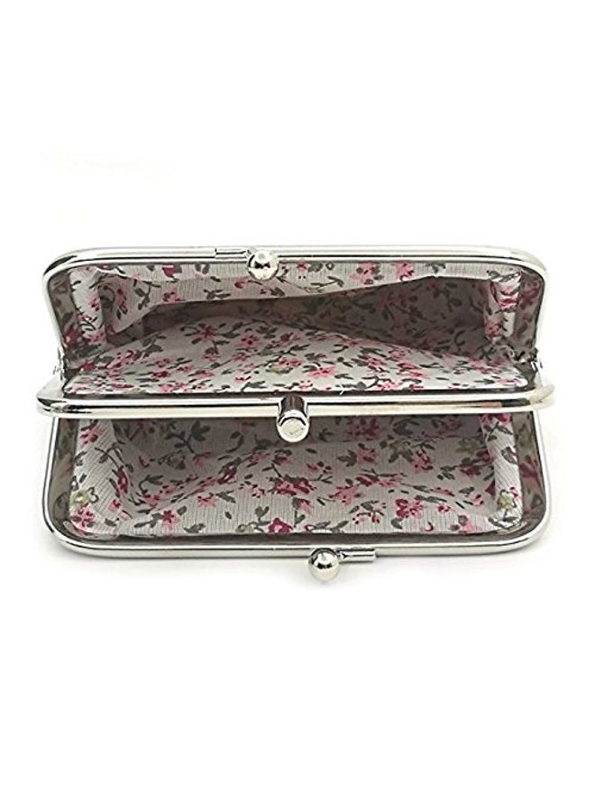 Patty Both Cute Classic Floral Exquisite Buckle Coin Purse - Image 5