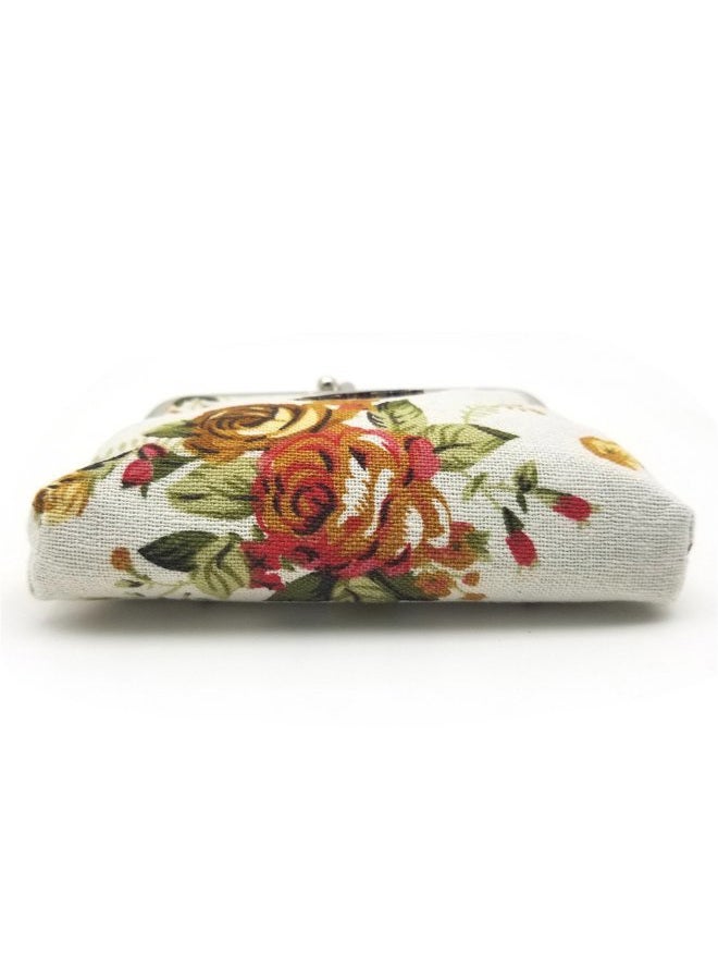 Patty Both Cute Classic Floral Exquisite Buckle Coin Purse - Image 4