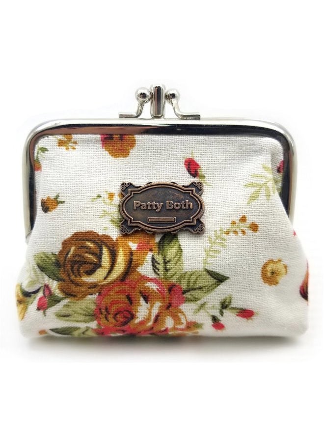 Patty Both Cute Classic Floral Exquisite Buckle Coin Purse - Image 1