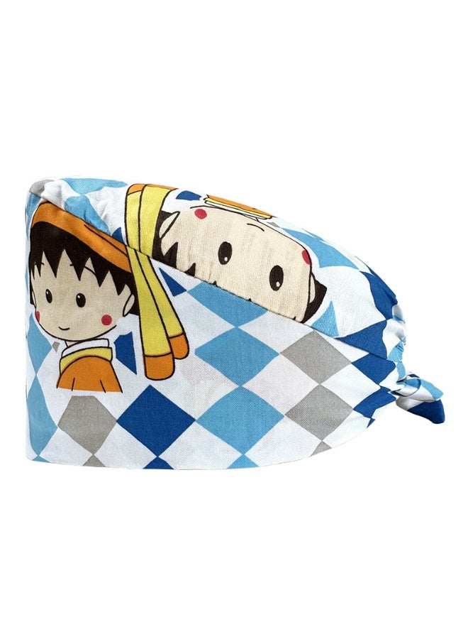 NIBEMINENT Surgical Scrub Cap Printing Medical Working Hat  Cotton Women Men Beautician Dust Proof Cooking Chef Nurse Head Caps