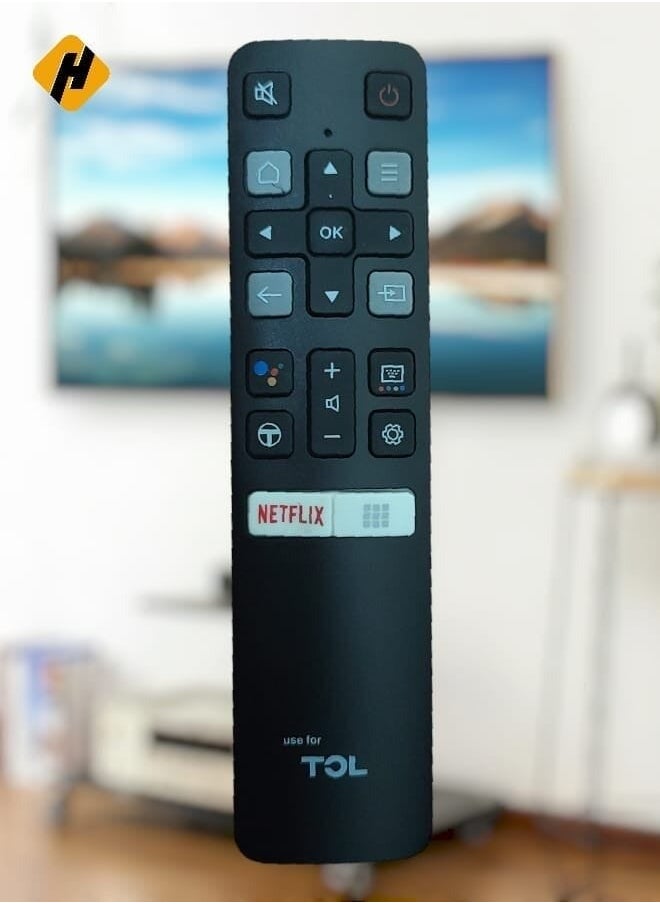 BURAQ - Remote Control For Tcl Smart Lcd Led Tv Black - Image 1