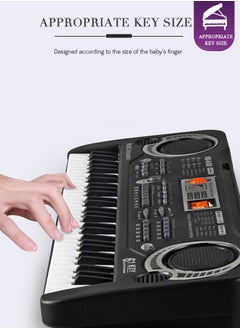 GROIC Electronic Portable Keyboard Piano 61 Keyboard with Microphone And Power Supply Digital Musicfor Kids  - Image 4