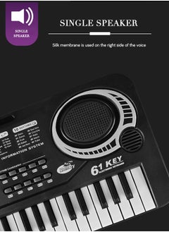 GROIC Electronic Portable Keyboard Piano 61 Keyboard with Microphone And Power Supply Digital Musicfor Kids  - Image 5