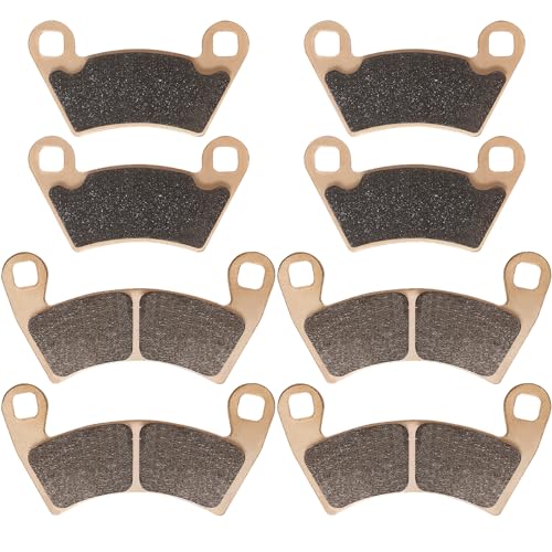 LOCOPOW Sintered Brake Pads for Polaris Ranger 800 500 570 700 900 XP Compatible with Polaris RZR 900 XP Ranger Crew 500 RZR 4 800 RZR 900 XP(Front and Rear) - Image 1