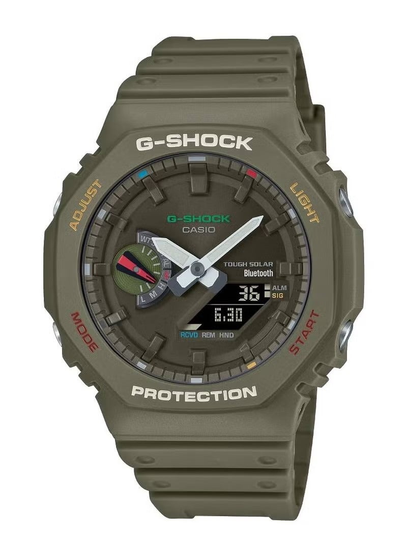 G-SHOCK Men's Analog+Digital Asymmetrical Shape Resin Wrist Watch GA-B2100FC-3ADR - 45.4 Mm - Image 1