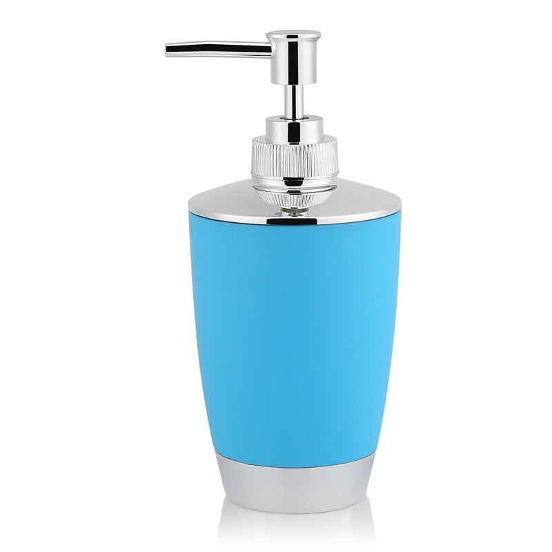 4Pcs/Set Bathroom Suit Accessories Includes Cup Toothbrush Holder Soap Dish Dispenser Blue - Image 1
