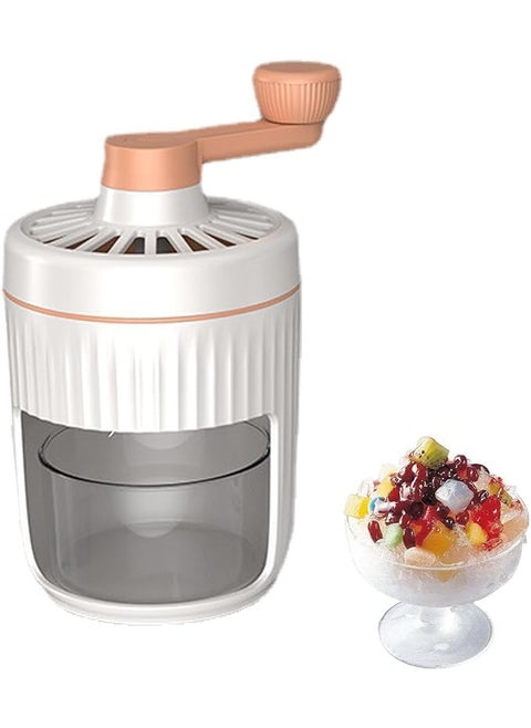 paryavaran Hand Ice Crusher Manual Crank Ice Crusher Portable Manual Ice Shaver Crusher Snow Cone Machine Ice Crusher Shaver for Outdoors Drink Home Smoothy