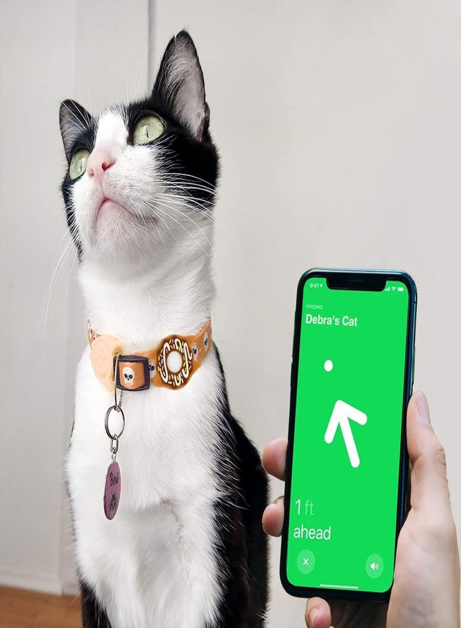 حامل طوق قطط من WHALEZON لجهاز Airtag، وحافظة حزام للقطط والكلاب الصغيرة لجهاز Airtag - Image 3