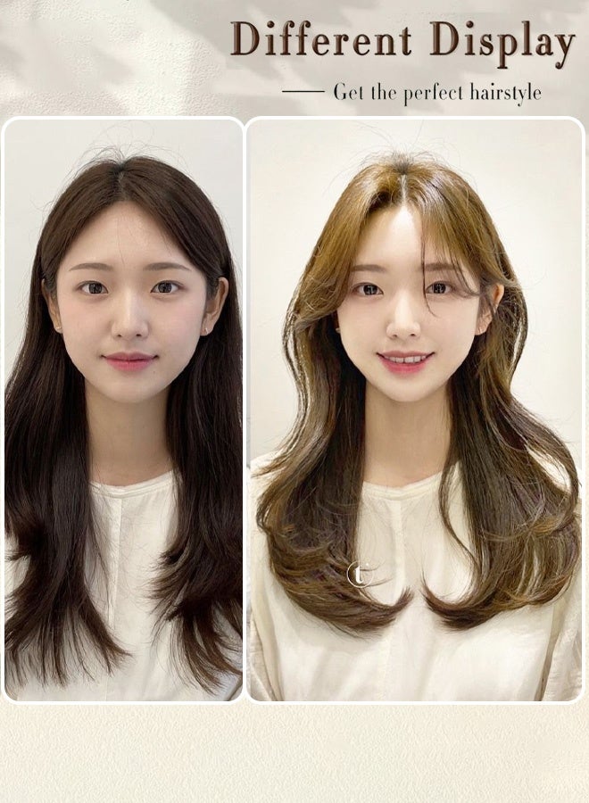 Long Curly Wig Four-piece Set-【Freely Matchable】 Wigs for Women Wigs Natural Human Hair Wigs for Ladies Clip-in wigs are convenient and easy to use. - Image 2