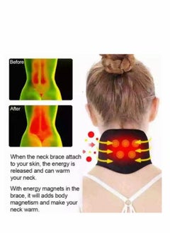Excefore Neck Support Brace Neck Braces for Pain Relief and Bone Relaxer Self Heating Cervical Wrap Suffer Adjustable Warm Neck Guard Protector  - Image 3