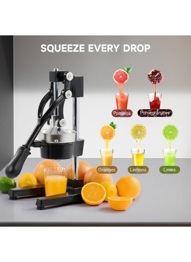 جاجيك Manual Citrus Juicer – Heavy Duty Hand Press Fruit Squeezer for Oranges, Lemons, Limes & Pomegranates  - Image 3