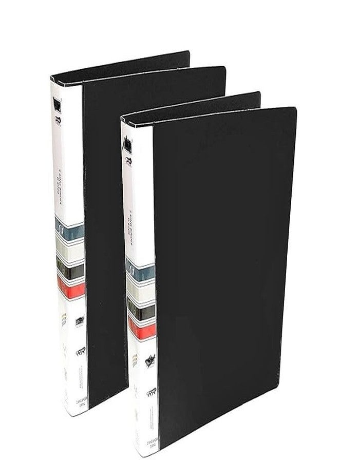 VAVIA 2D Ring Binder File,Plastic File Folder Legal Size Tough & Durable (F/S-Legal 2D Ring Binder Black - 2) - Image 1