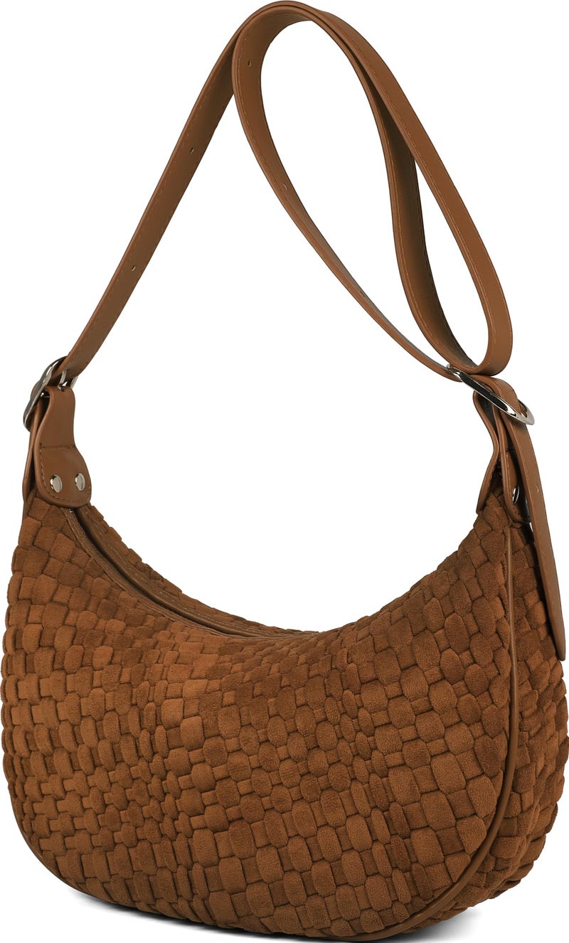 Queenoris Small Shoulder Bag for Women Cute Vegan Leather Clutch Purses and Handbags Trendy Crossbody Purses for Work travel - Image 1