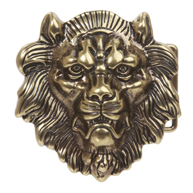 Beltiscool Lion Belt Buckle, Brass - Image 4
