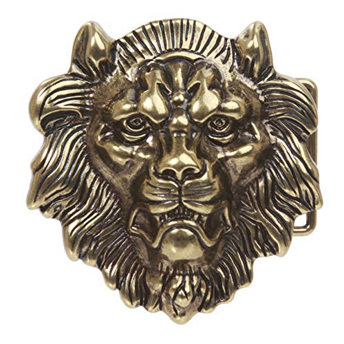 Beltiscool Lion Belt Buckle, Brass - Image 1