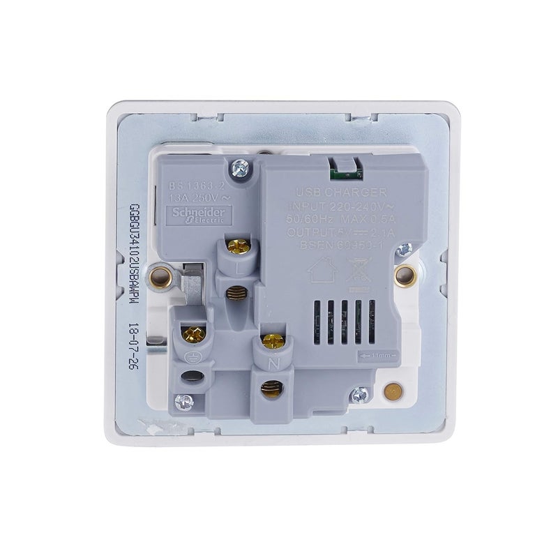 Schneider Electric Ultimate Screw Single Socket with USB Ports - Image 4