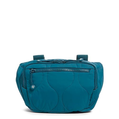 Vera Bradley Women's Featherweight Belt Bag Sling Crossbody, Peacock Feather, One Size - Image 1