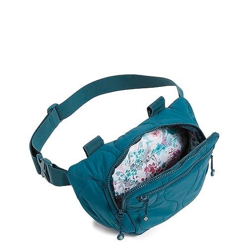 Vera Bradley Women's Featherweight Belt Bag Sling Crossbody, Peacock Feather, One Size - Image 2