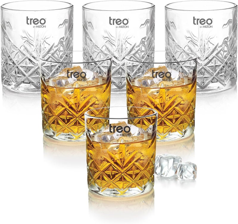 TREO تريو من ميلتون مجموعة كؤوس ويسكي بارلي 6 قطع - Image 1