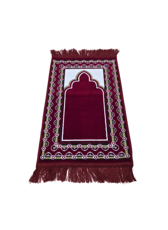 ريف سجادة صلاة إسلامية بتصميم بإطار منقط بجودة ممتازة أحمر وأبيض 35 x 60 سم SP MIDI 35X60S100821RE - Image 2