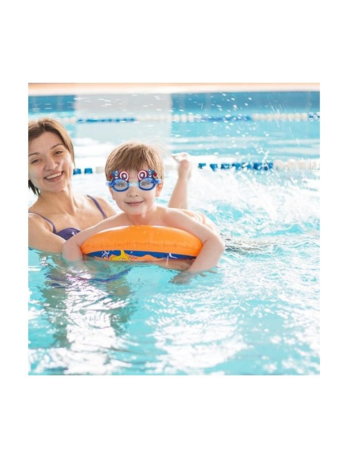 SOLARAE Kids Swimming Goggles Children's Swimming Goggles Swimming Goggles Waterproof Swimming Goggles Anti-Fog Swimming Goggles Wide Field Soft Silicone Fast Children's Goggles Adjustable - Image 4
