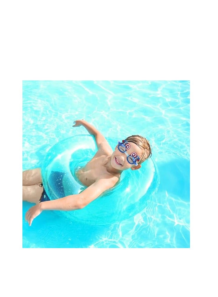 SOLARAE Kids Swimming Goggles Children's Swimming Goggles Swimming Goggles Waterproof Swimming Goggles Anti-Fog Swimming Goggles Wide Field Soft Silicone Fast Children's Goggles Adjustable - Image 3