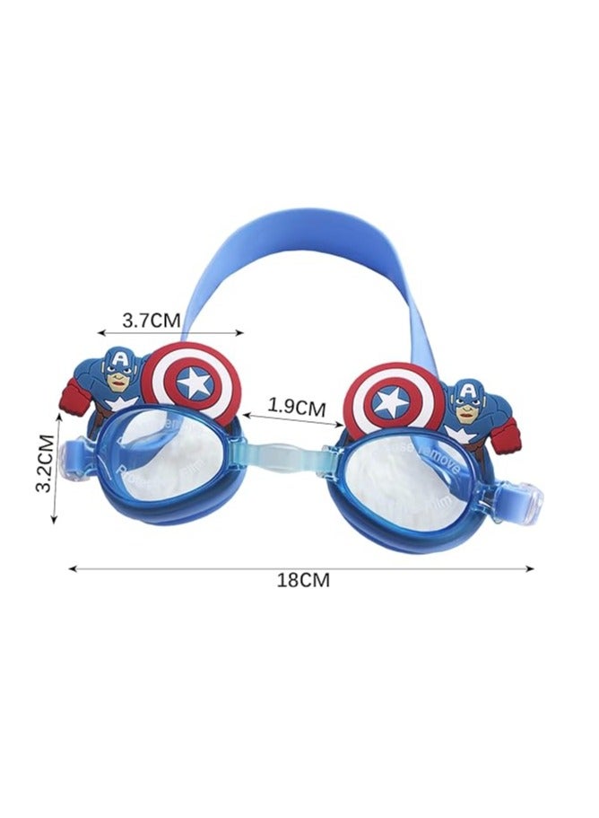 SOLARAE Kids Swimming Goggles Children's Swimming Goggles Swimming Goggles Waterproof Swimming Goggles Anti-Fog Swimming Goggles Wide Field Soft Silicone Fast Children's Goggles Adjustable - Image 2