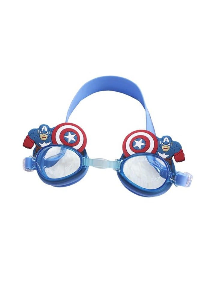 SOLARAE Kids Swimming Goggles Children's Swimming Goggles Swimming Goggles Waterproof Swimming Goggles Anti-Fog Swimming Goggles Wide Field Soft Silicone Fast Children's Goggles Adjustable - Image 1
