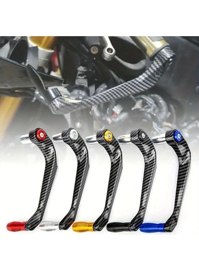 Aluminum Alloy Motorcycle Handlebar Protector Red Fit For All Terrain Vehicles Brake Clutch Lever Hand Guards With Scratch Resistant Protection Durable Motorcycle Modification Accessories Vehicle Safety Accessory Sleek Glossy Finish - Image 1