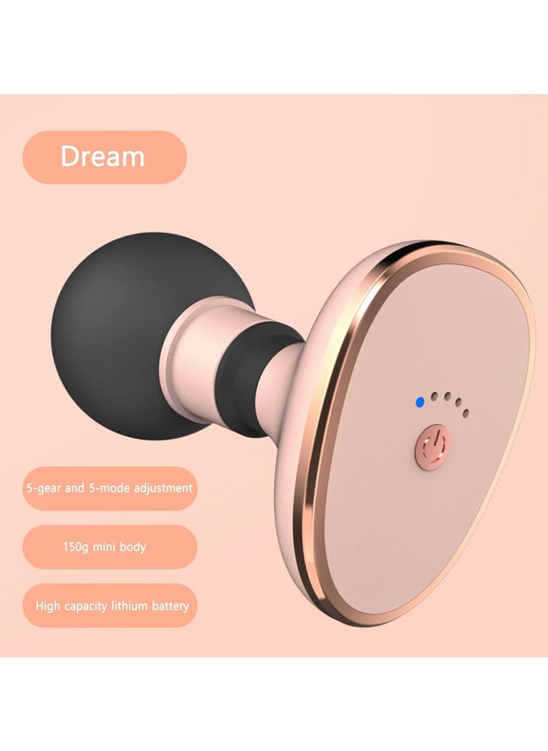 VIO Portable Cordless Mini Massager Percussion Pocket Muscle Massage Gun Super Quiet Technology Handheld USB Relaxation Rechargeable Portable Massager Deep Tissue Pain Relief Massager with 5 Speeds for Home Office Gym  - Image 4