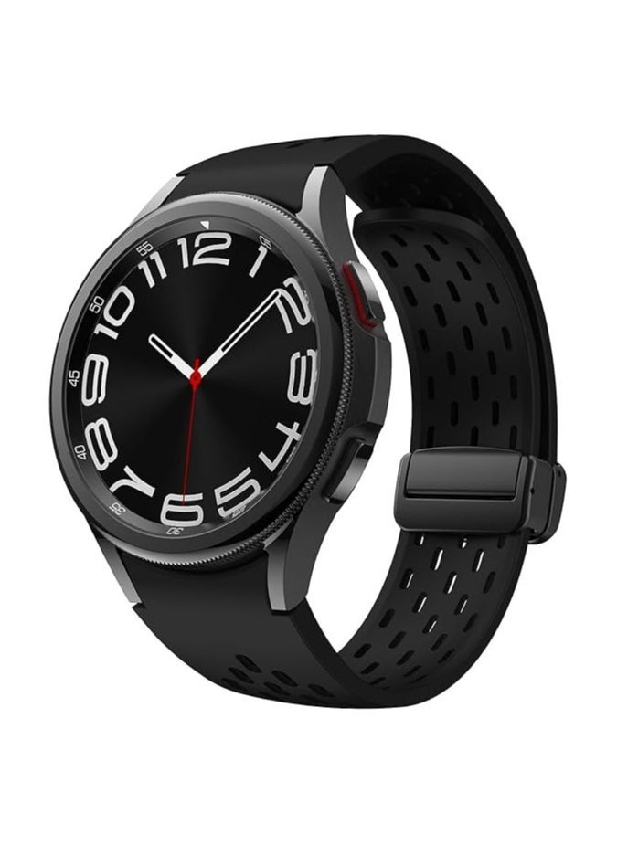 TIGER No Gap Watch Band for Samsung Galaxy Watch 7 40mm/44mm, Watch 6 Classic 43mm/47mm, Watch 5 Pro 45mm, Watch 4 Classic 42mm/46mm, Watch 6/5/4 40mm/44mm – 20mm Breathable Silicone Sport Band, Comfortable and Durable - Image 2