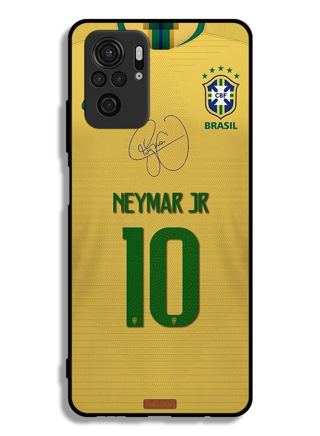 Tolwak Xiaomi Redmi Note 10 4G Protective Case Cover Neymar Jr 10 - Image 2