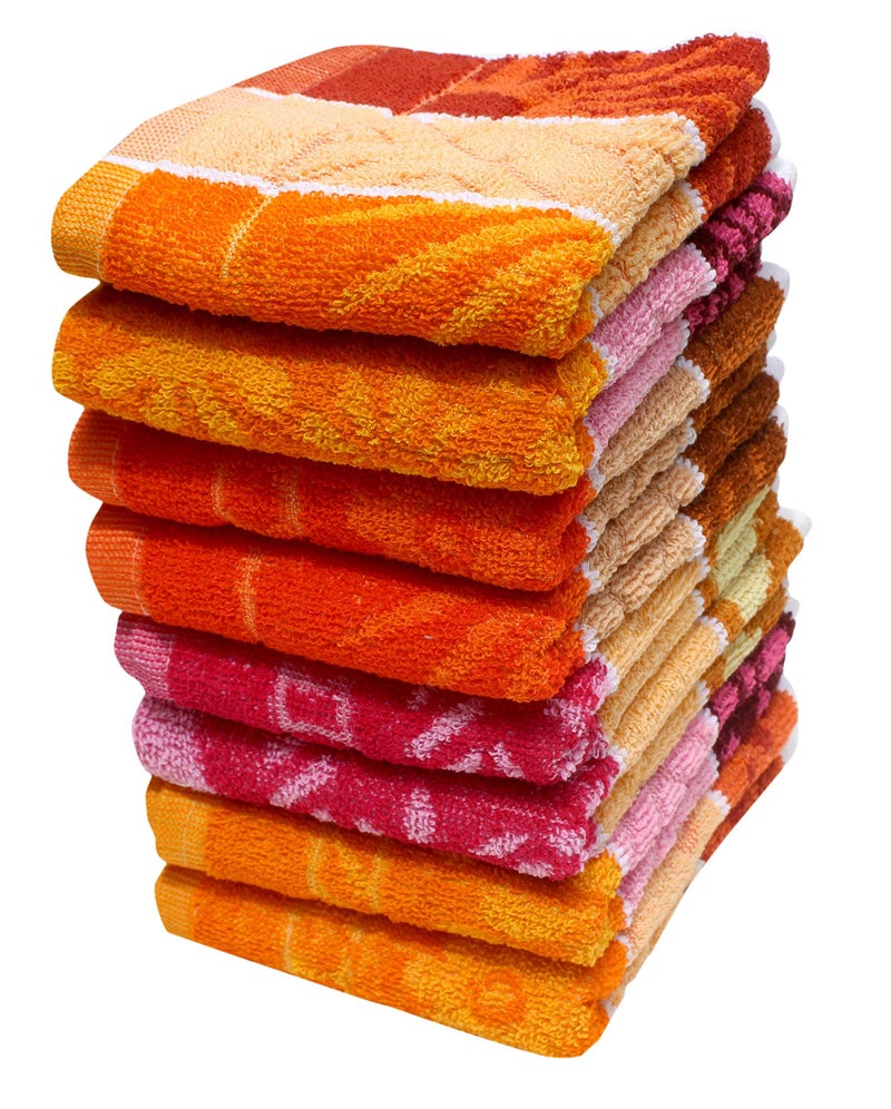 Mandhania Dailyuse Soft Cotton Hand Towels, 35x53 cm Pack of 8 (SHT801) - Image 2