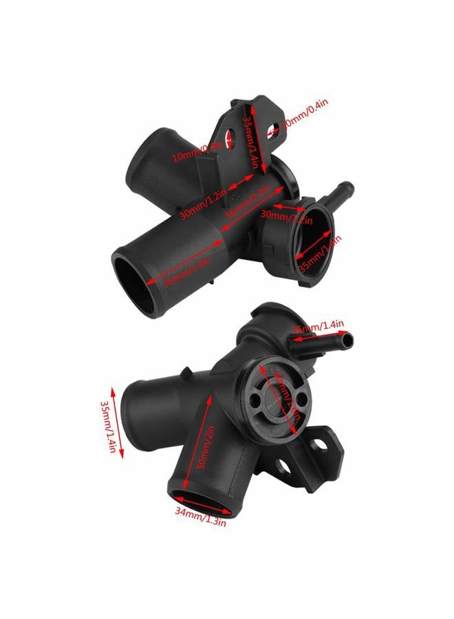 EVGATSAUTO Car Upper Coolant Radiator Filler Neck, Plastic Engine Radiator Filler Neck Car Upper Radiator Filler Neck 21501-9HA0A for Altima 2.5L L4 2007 2008 2009 2010 2011 2012 - Image 5