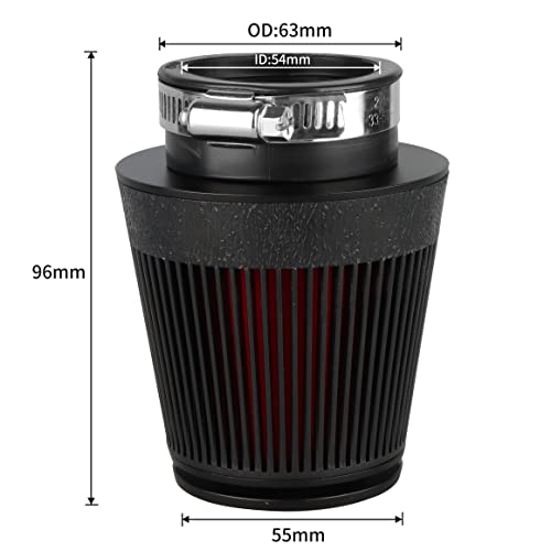 NIBBI Racing CNC 54MM Air Filter Round TaperedUniversal Air Filters for Dirt Bike ATV Quad Go Kart Pit Dirt Bike Parts - Image 3