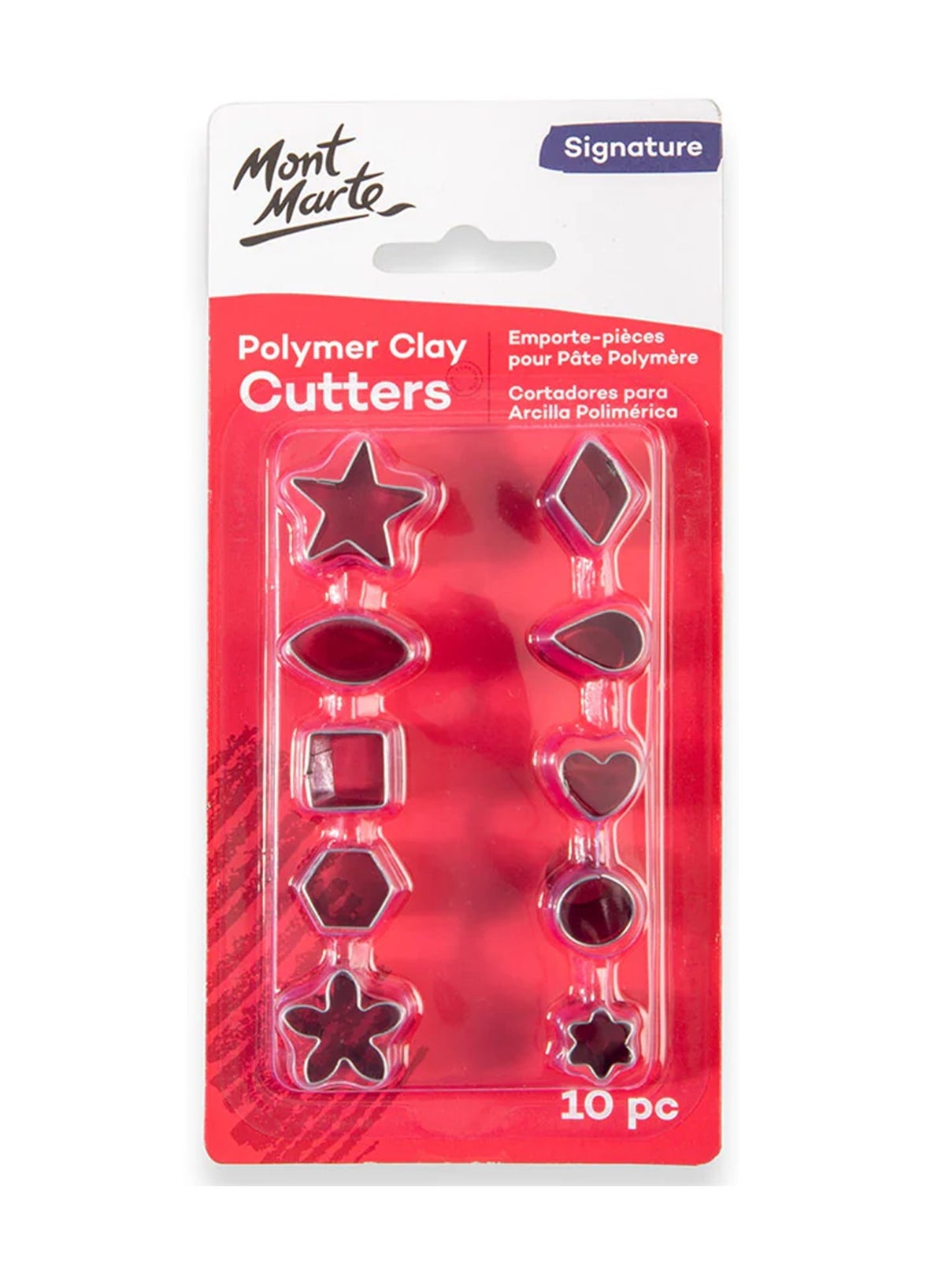Mont Marte 10-Piece Polymer Clay Cutters Assorted Designs | Best Price ...