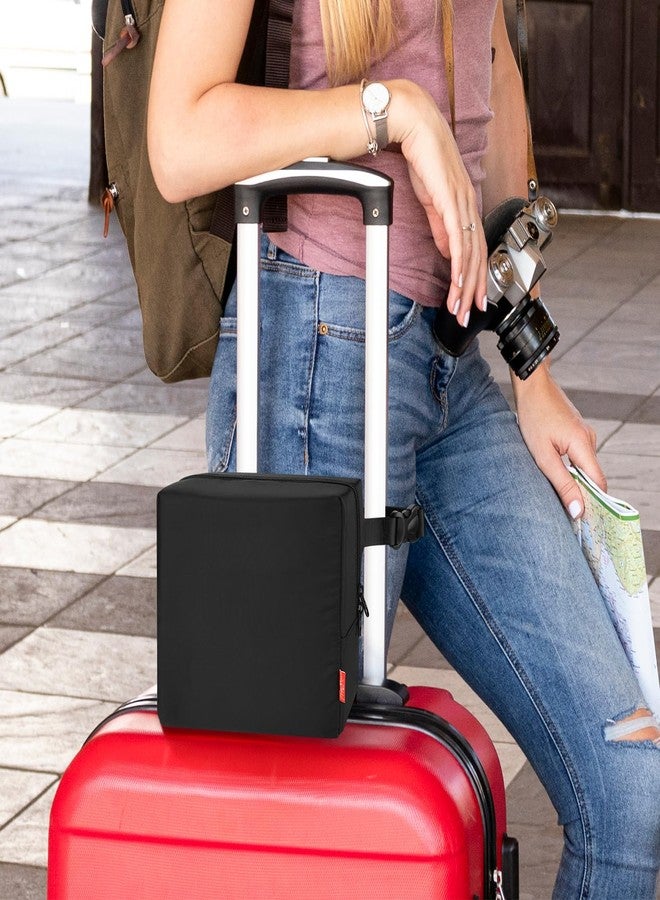 Homakover Travel Neck Pillow Bag for trtl Travel Pillow, Waterproof Carrying Case Neck Pillow Protector with Air Tag Pocket & Adjustable Strap, Quick-Release Clasp Easily Attaches to Luggage, Backpacks - Image 4