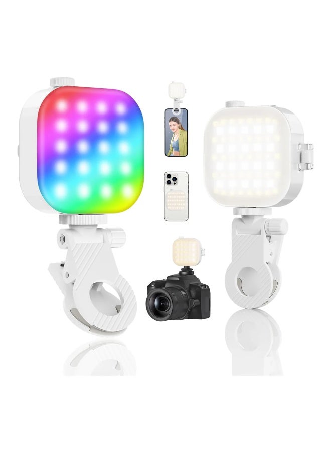 TELESIN Mobile Phone Magnetic Ice Cube Lamp, 360° RGB Video & Photo Light with 60 LEDs, Adjustable 2500K–9000K Lighting, MagSafe Compatible Magnetic LED Light for iPhone, Android, Laptop, Content Creation, Live Streaming, Video Calls, Vlogging, Photography - Image 1