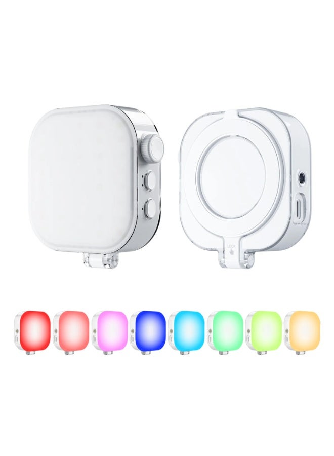 TELESIN Mobile Phone Magnetic Ice Cube Lamp, 360° RGB Video & Photo Light with 60 LEDs, Adjustable 2500K–9000K Lighting, MagSafe Compatible Magnetic LED Light for iPhone, Android, Laptop, Content Creation, Live Streaming, Video Calls, Vlogging, Photography - Image 3