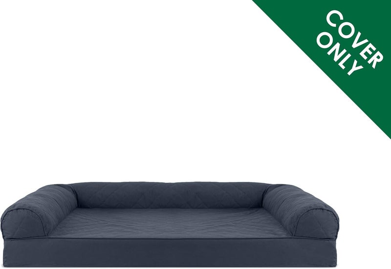 Furhaven Replacement Dog Bed Cover Quilted Sofa-Style, Machine Washable - Iron Gray, Jumbo Plus (XX-Large) - Image 2