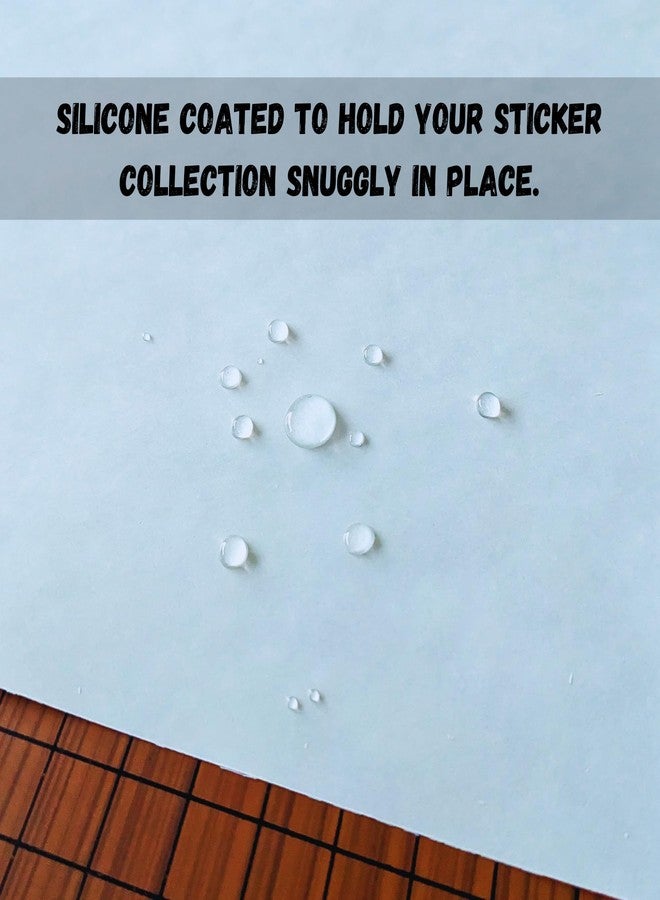 RePeelable Paper, Double Sided Silicone Release Backing for Collecting Organizing and Rearranging Sticker Collections, 8.5x11” Refill Pages for Blank Storage Albums, Reusable Book Inserts - Image 5