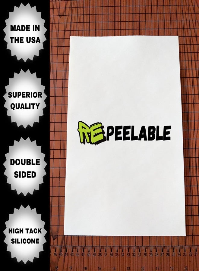 RePeelable Paper, Double Sided Silicone Release Backing for Collecting Organizing and Rearranging Sticker Collections, 8.5x11” Refill Pages for Blank Storage Albums, Reusable Book Inserts - Image 4