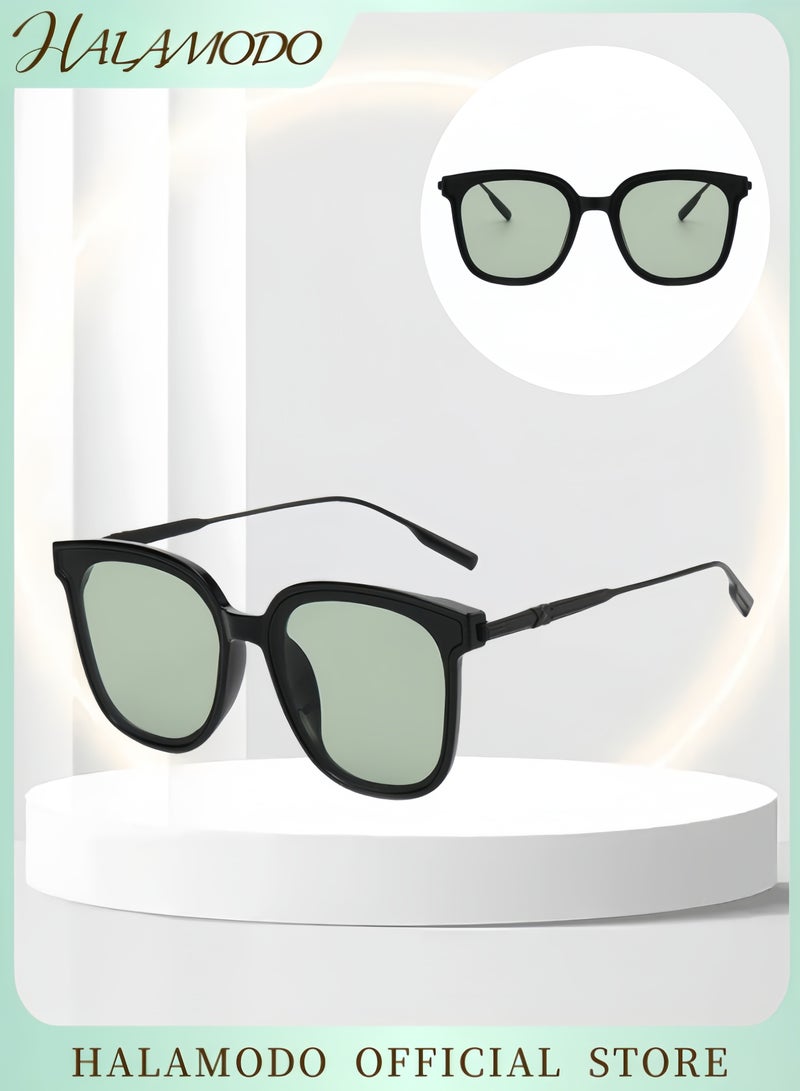 هالامودو نظارة شمسية للجنسين نظارات شمسية مستقطبة للجنسين حماية من الأشعة فوق البنفسجية 400 فوق البنفسجية نظارات شمسية كلاسيكية ريترو نظارات شمسية كلاسيكية خفيفة الوزن للقيادة والصيد والتنزه والسفر والاستخدام اليومي - Image 1