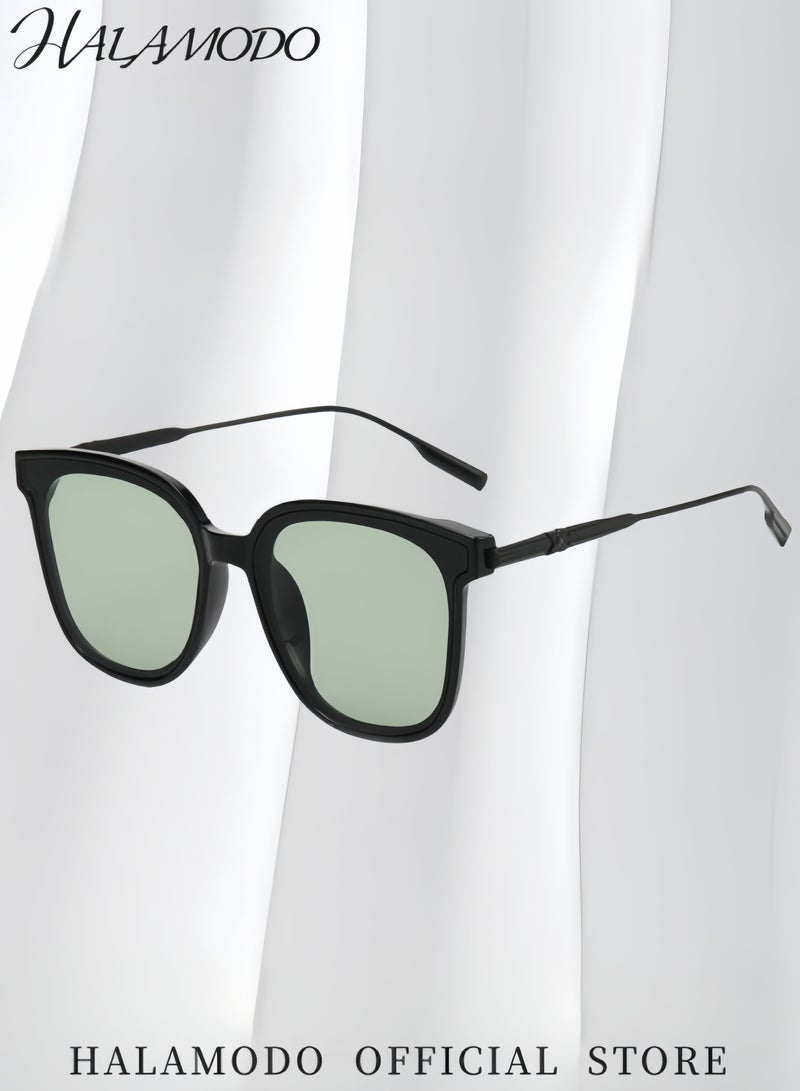 هالامودو نظارة شمسية للجنسين نظارات شمسية مستقطبة للجنسين حماية من الأشعة فوق البنفسجية 400 فوق البنفسجية نظارات شمسية كلاسيكية ريترو نظارات شمسية كلاسيكية خفيفة الوزن للقيادة والصيد والتنزه والسفر والاستخدام اليومي - Image 2